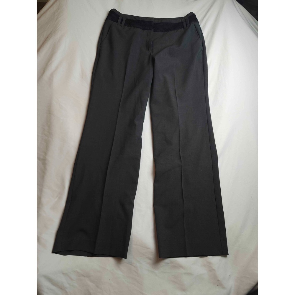 Larry Levine Dress Pants Womens 8 Gray Office Siren Corpcore‎ Chic Dark Academia